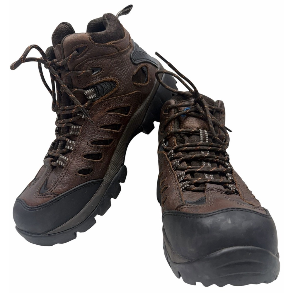 Nautilus N9546 Men's Size 10 EE Steel Toe Waterproof Work Hiking Boots Brown